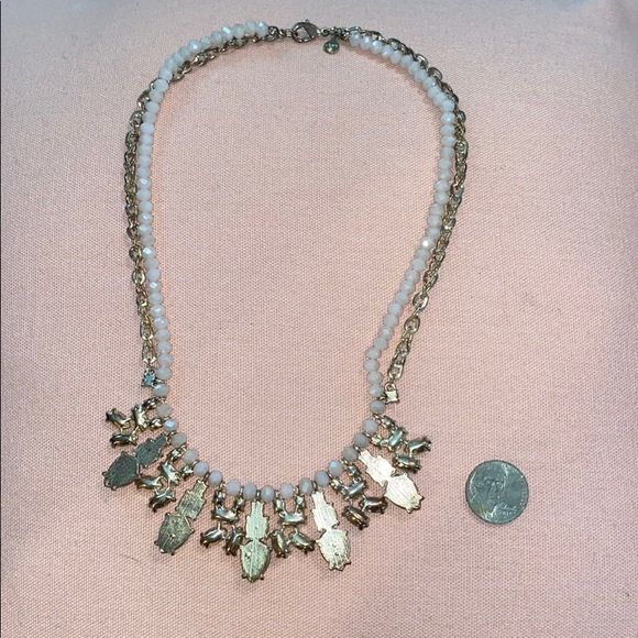 Loft Baby Pink and Gold Chunky Necklace - Picture 4 of 5